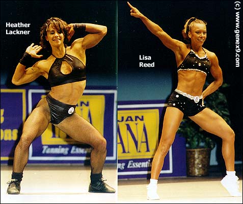 NPC Fitness Champs Heather Lackner and Lisa Reed