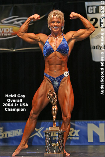 Heidi Gay, overall women's bodyb uilding champion, 2004 NPC Jr USAs